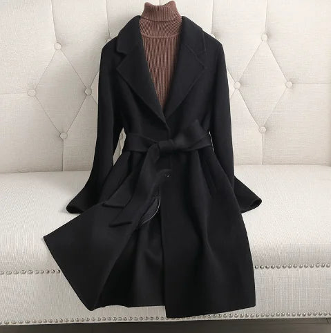 Cashmere Coat - Double-faced Woolen for Autumn/Winter