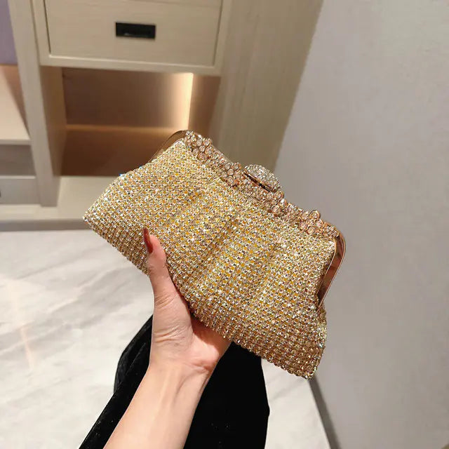 Luxury Rhinestone Handbags for Weddings and Parties