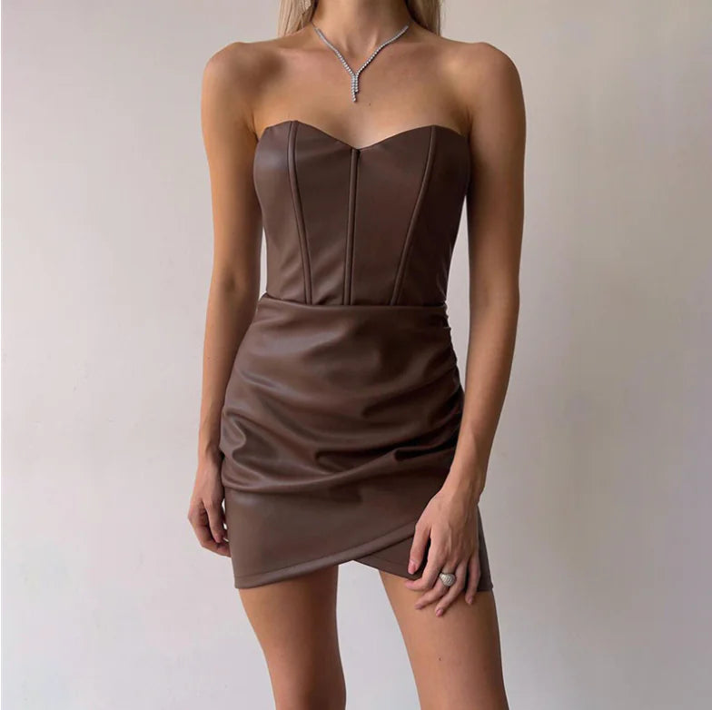 Cross-Border Strapless Bodycon Dress for Parties