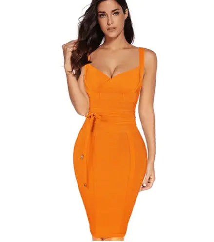 Bandage Bodycon Dress - Sexy and Slim Fit Design