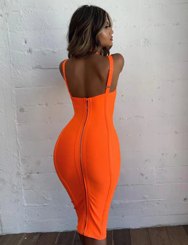 2019 Summer Backless Bodycon Dress for Parties