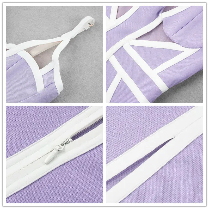 Sexy Striped Spaghetti Strap Bodycon Dress for Women