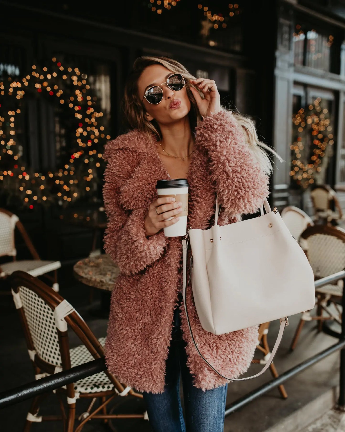 Long Faux Fur Coat for Women - Autumn Winter Fashion