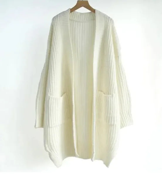 Chic Length Over knee Sweater Coat