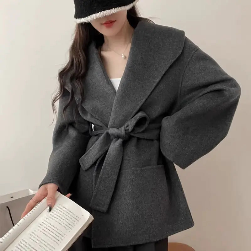 Cashmere Coat - Double-faced Woolen for Autumn/Winter