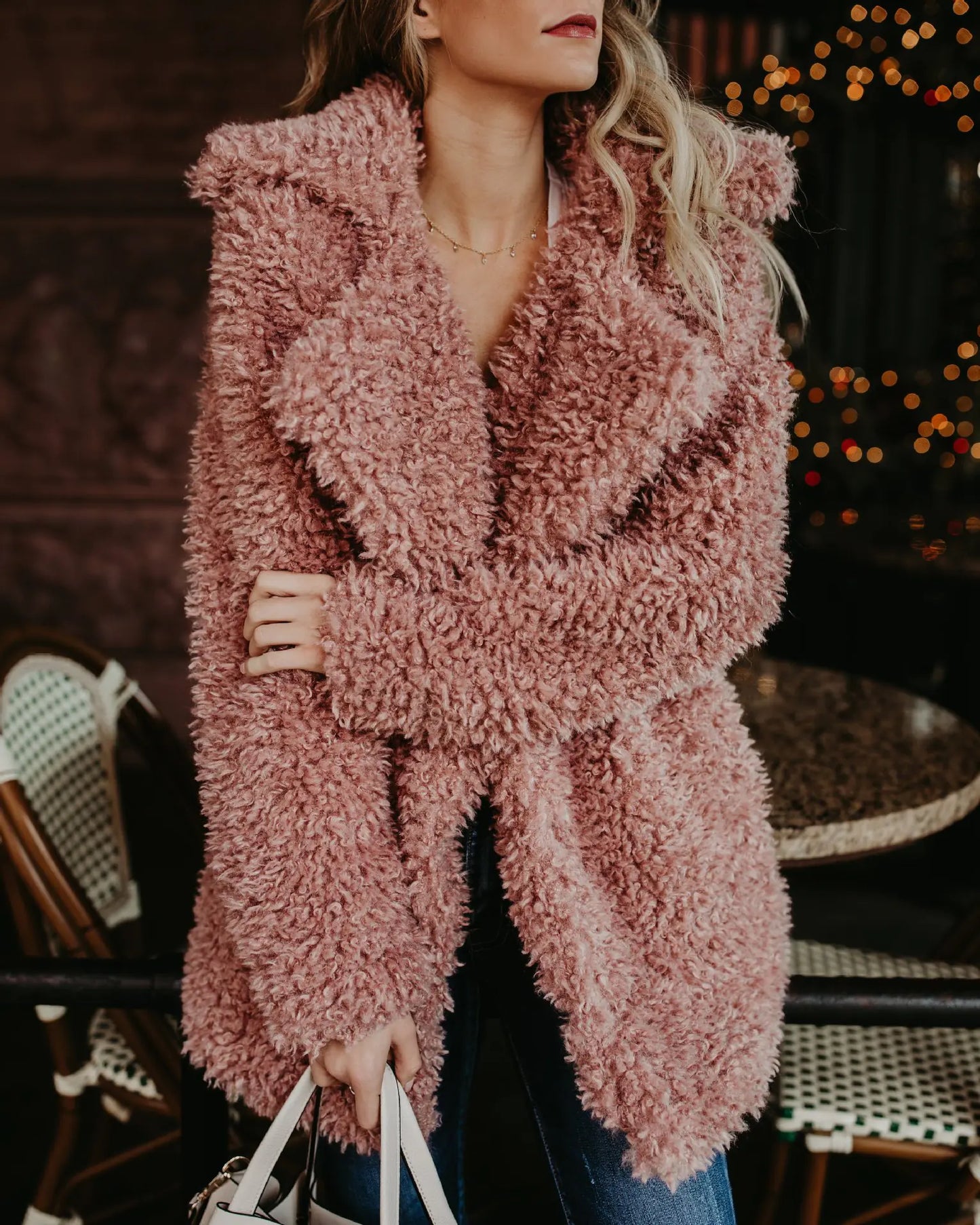 Long Faux Fur Coat for Women - Autumn Winter Fashion