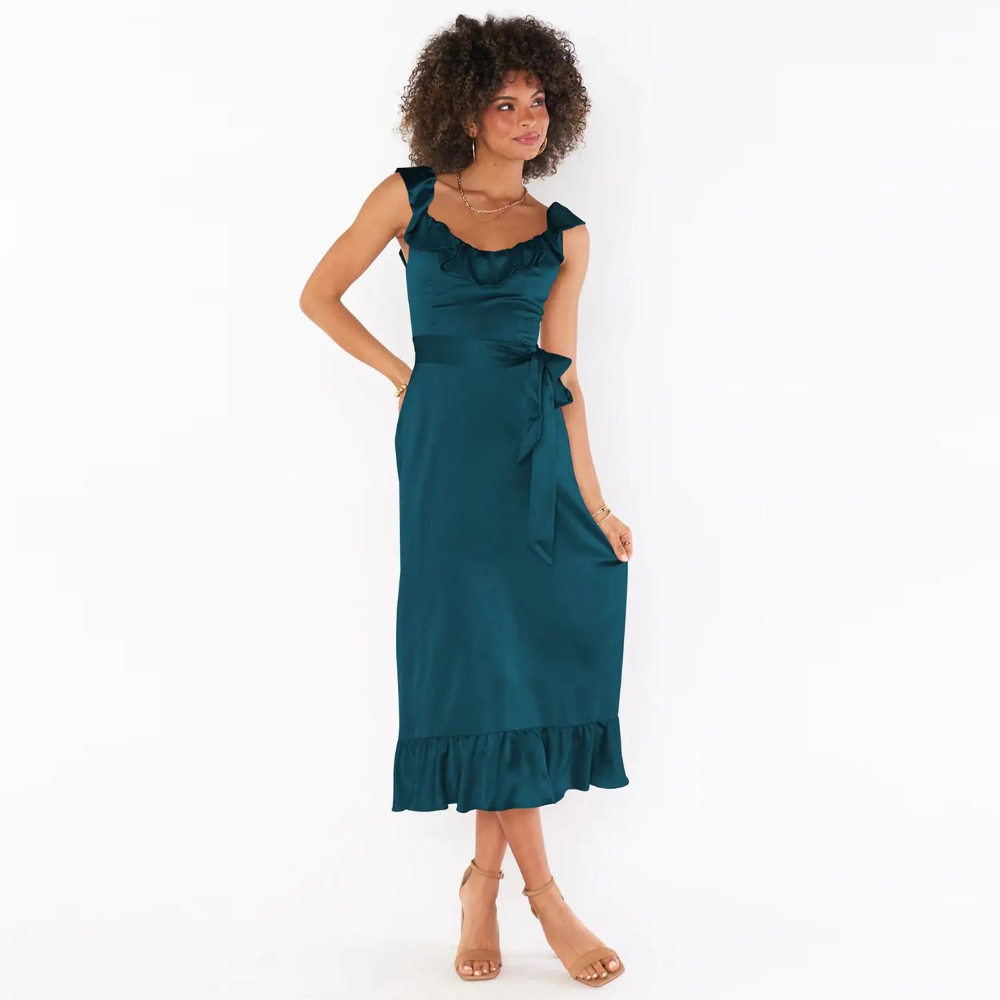 Lace Up Summer Dress for Women