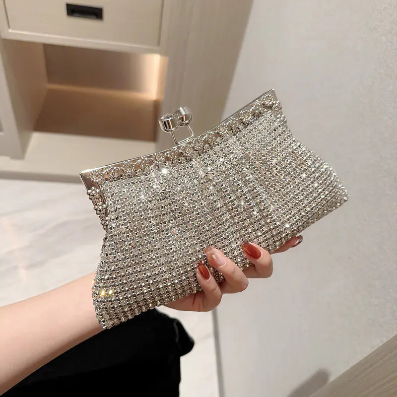 Luxury Rhinestone Handbags for Weddings and Parties