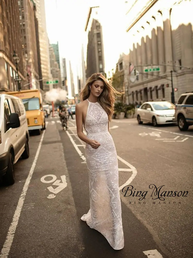 Women's Summer Maxi Bodycon Dress - Sexy Backless Design