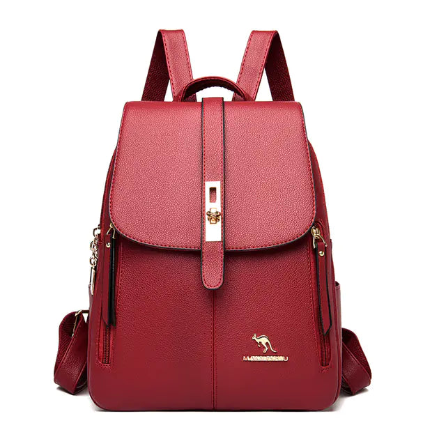 Fashion Leather Backpacks for Women and Girls
