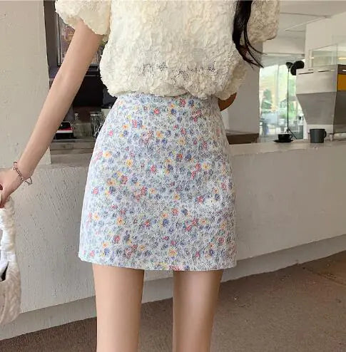 High Waist A-line Skirt for Women's Summer Wear