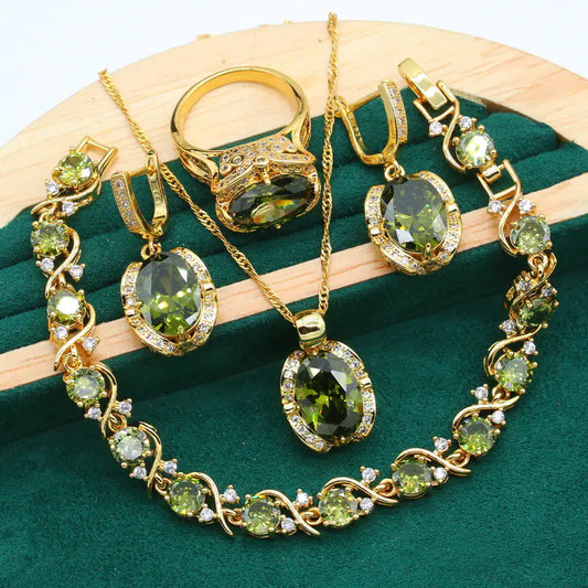 Rhinestone Jewelry Set for Women - Elegant Fashion Accessories