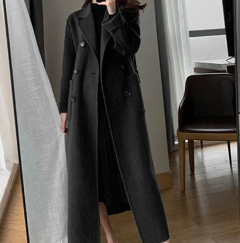 Gaoke 2020 Autumn Winter French Vintage Cashmere Coat