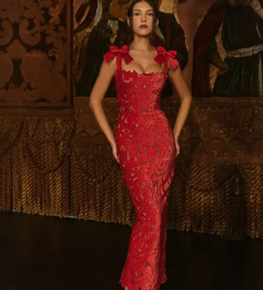 Women's Sleeveless Bow Dress