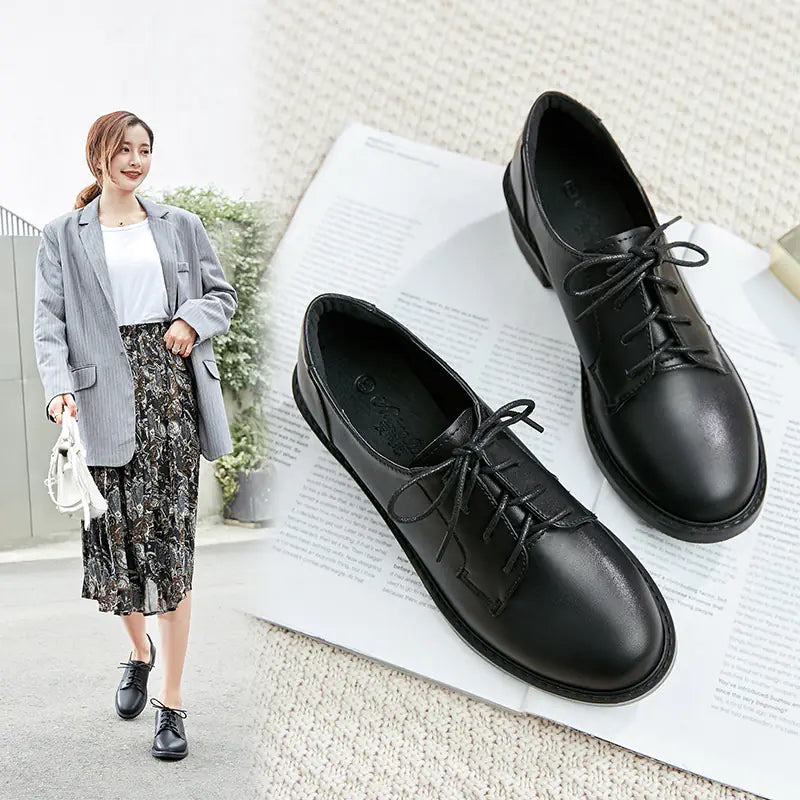 Women's Spring 2020 Chunky Heel Leather Loafers