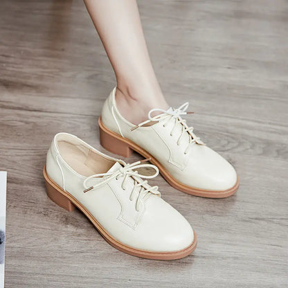 Women's Spring 2020 Chunky Heel Leather Loafers