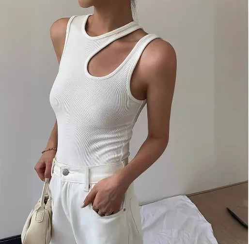 Off-Shoulder Strap Tank Top