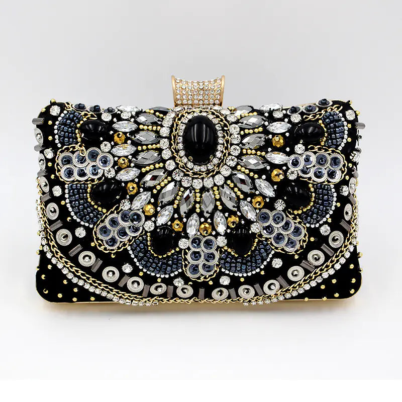 Handmade Beaded Clutches for Women's Handbags