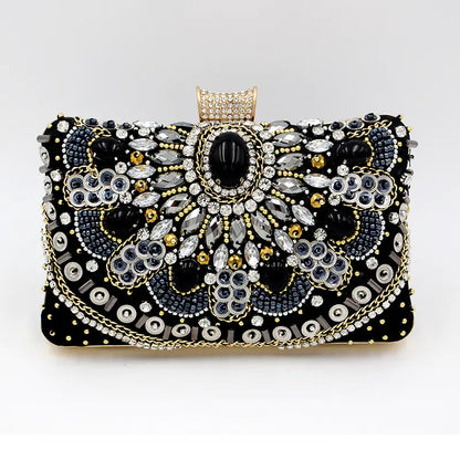 Handmade Beaded Clutches for Women's Handbags