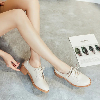 Women's Spring 2020 Chunky Heel Leather Loafers