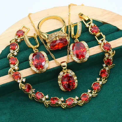 Rhinestone Jewelry Set for Women - Elegant Fashion Accessories