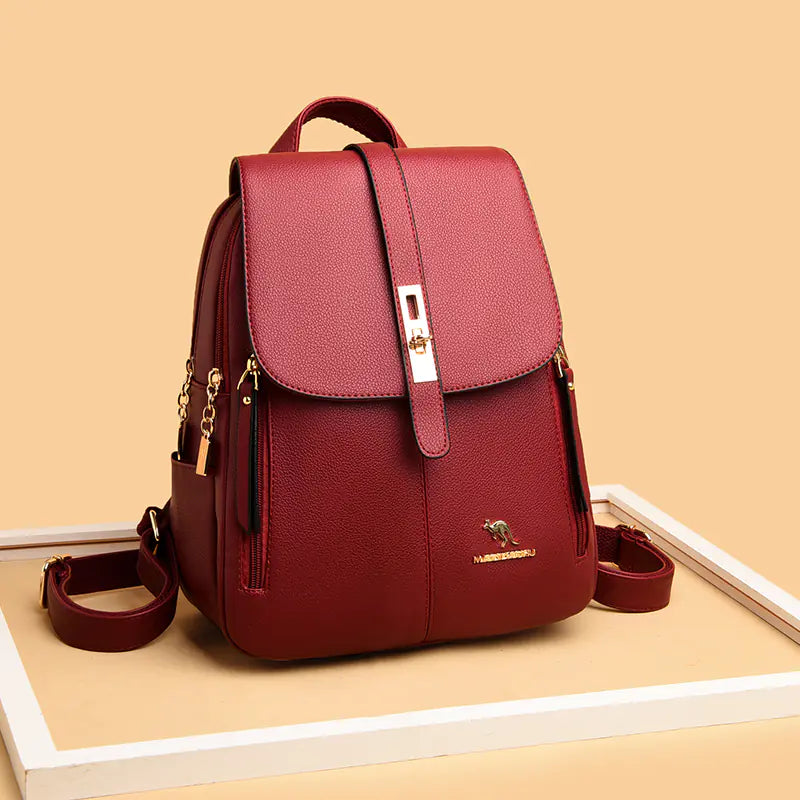 Fashion Leather Backpacks for Women and Girls