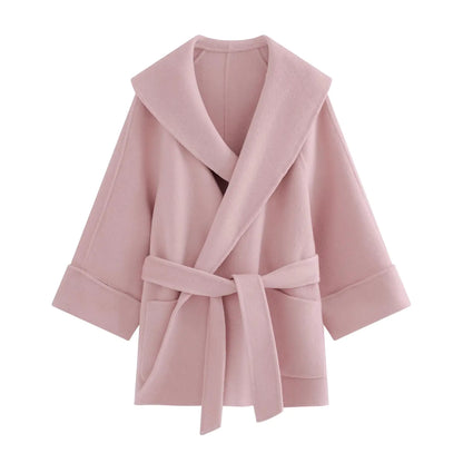 Cashmere Coat - Double-faced Woolen for Autumn/Winter