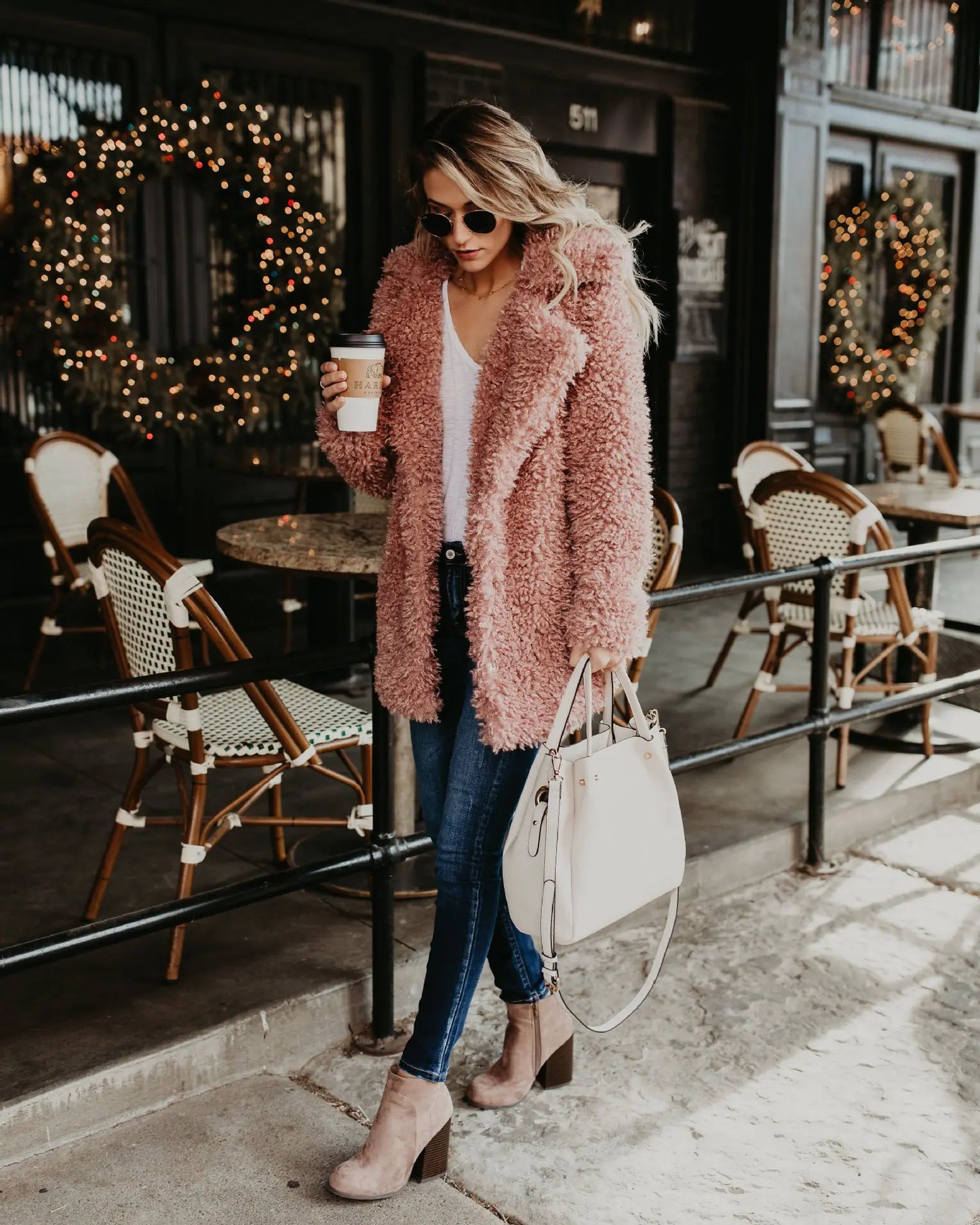 Long Faux Fur Coat for Women - Autumn Winter Fashion