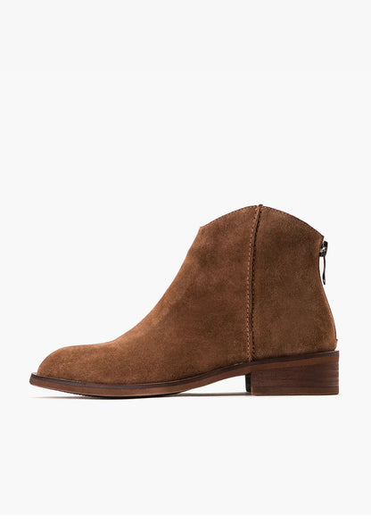 Genuine Leather Women's Ankle Boots and Flats