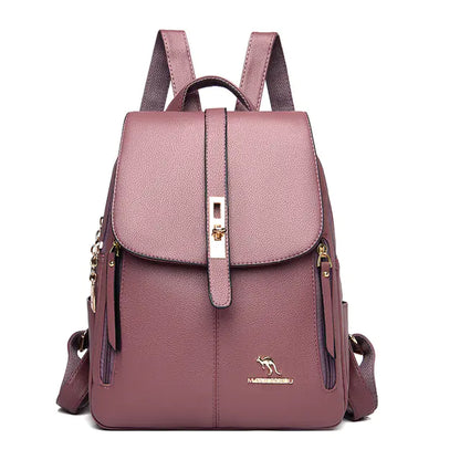 Fashion Leather Backpacks for Women and Girls