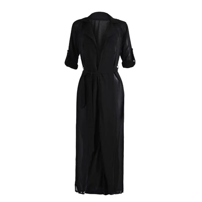 Long Sleeve Chiffon Cardigan Jacket