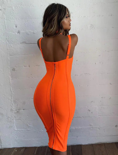 2019 Summer Backless Bodycon Dress for Parties