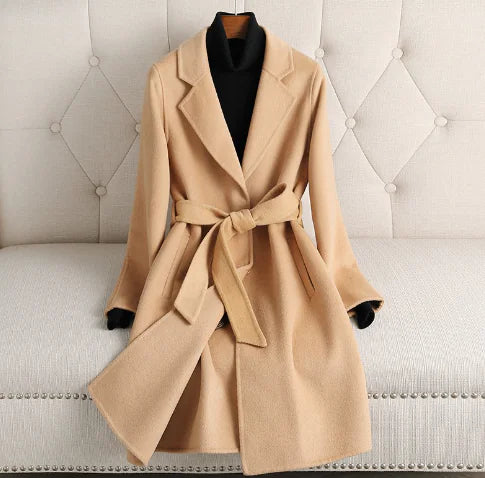 Cashmere Coat - Double-faced Woolen for Autumn/Winter