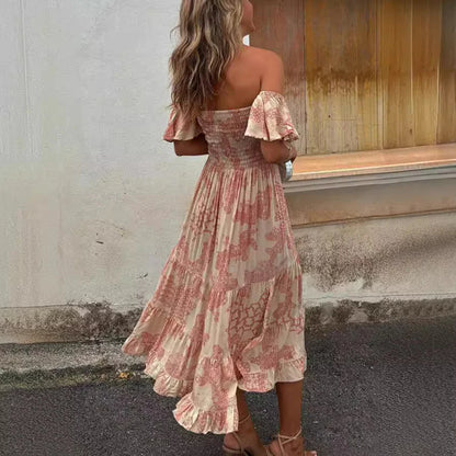 Off-Shoulder Ruffle Dress