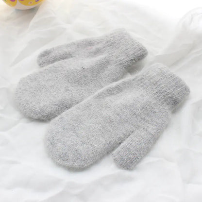 Women's Winter Thick Plush Wool Lined Mittens