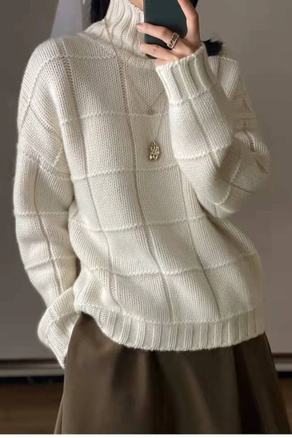 Women's Thick Knitted Loose Wool Sweater