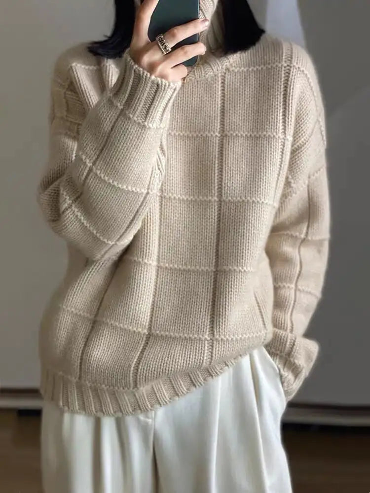Women's Thick Knitted Loose Wool Sweater