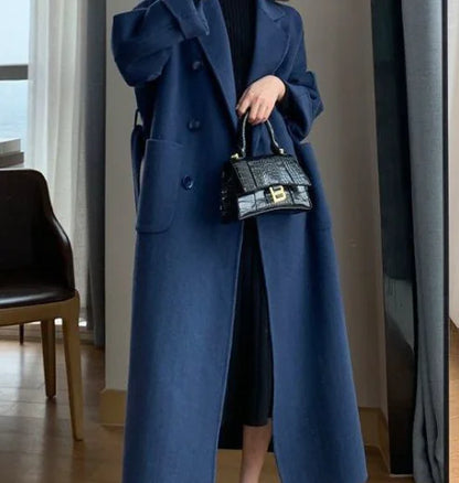 Gaoke 2020 Autumn Winter French Vintage Cashmere Coat