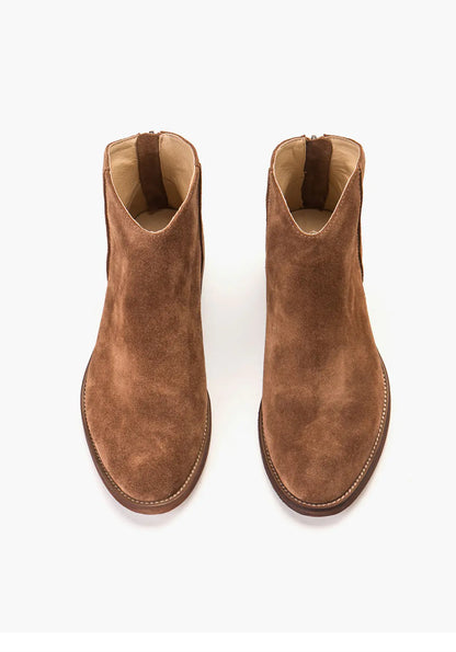 Genuine Leather Women's Ankle Boots and Flats