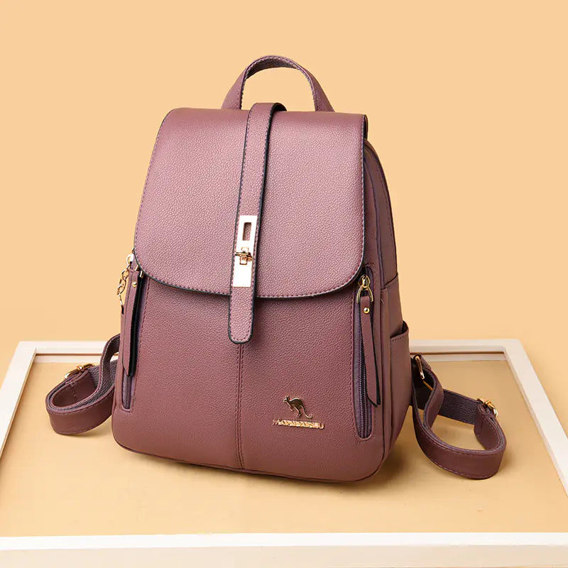 Fashion Leather Backpacks for Women and Girls