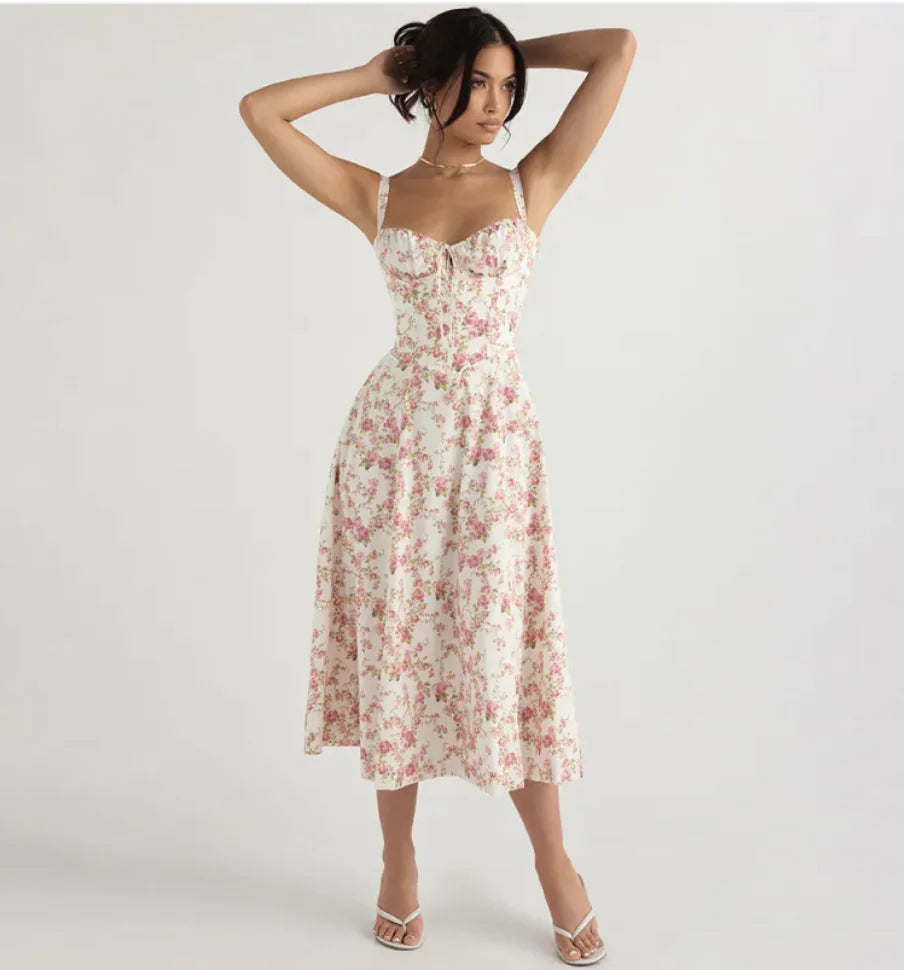 Sling Back Overknee Dress
