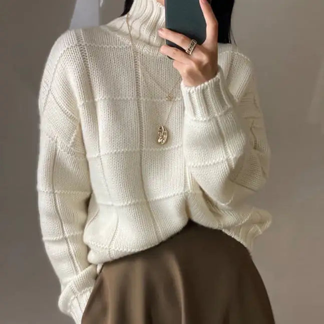 Women's Thick Knitted Loose Wool Sweater