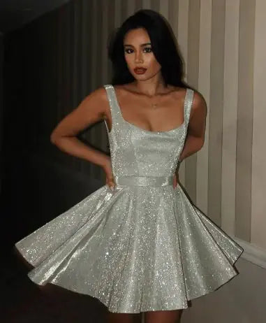 Mini Dress Silver