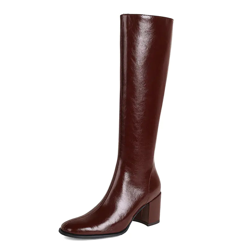 Genuine Leather Women's Versatile All-Match Boots