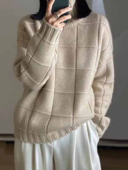 Women's Thick Knitted Loose Wool Sweater