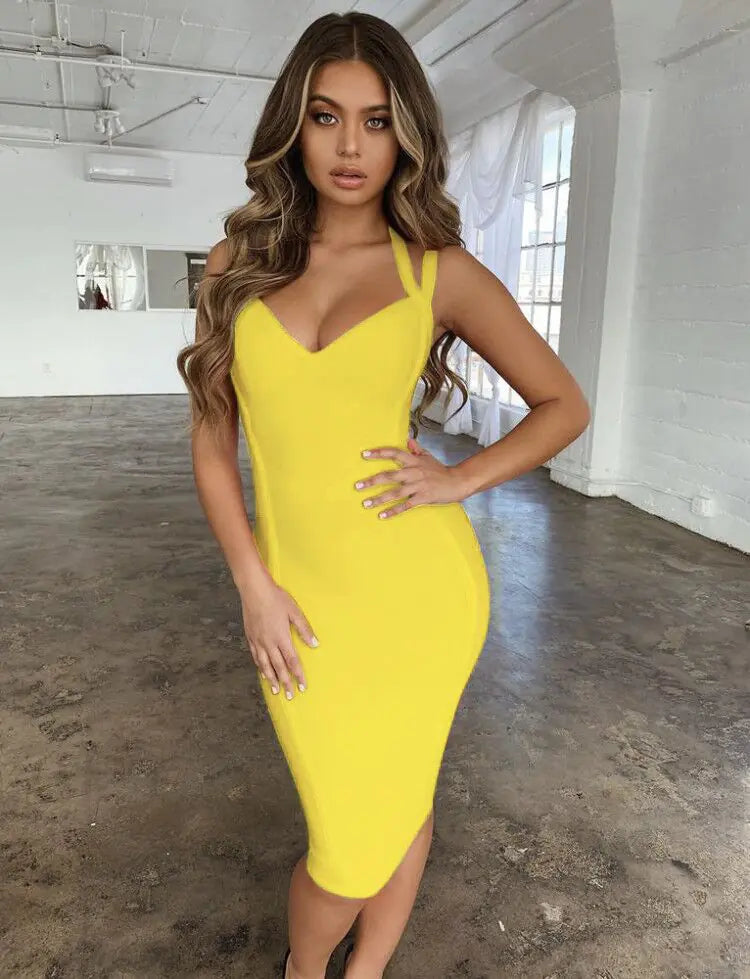 2019 Summer Backless Bodycon Dress for Parties