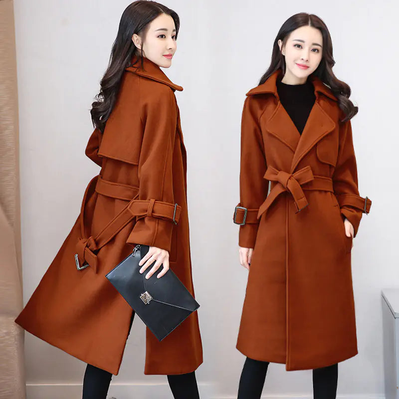 Phoenix Wool Blend Long Coat for Women - 2020 Autumn/Winter