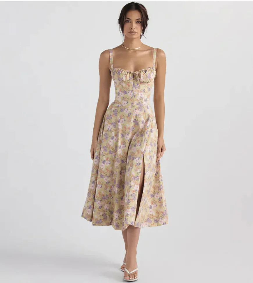 Sling Back Overknee Dress