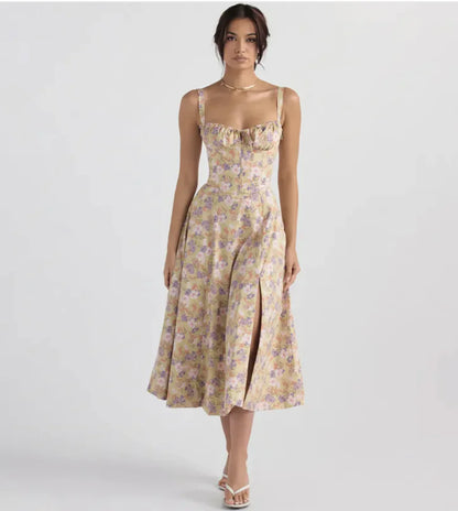 Sling Back Overknee Dress