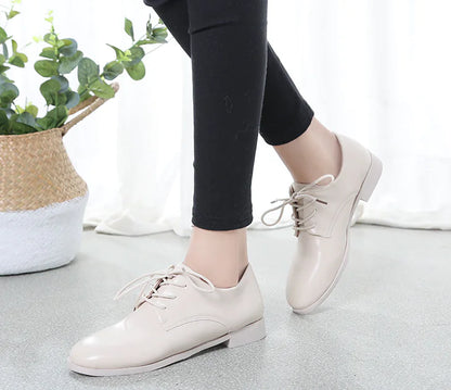 2020 Autumn Black Women's Leather Casual Shoes